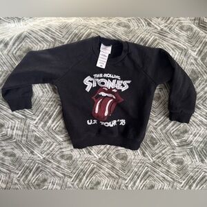 The Rolling Stones Black and Red Logo Shirt toddler crewneck